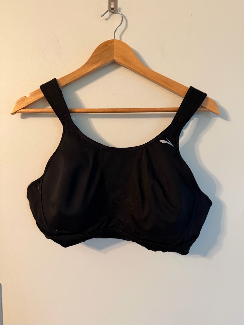 Brooks Running Black High-Impact Sports Bra with Supportive Straps Athletic